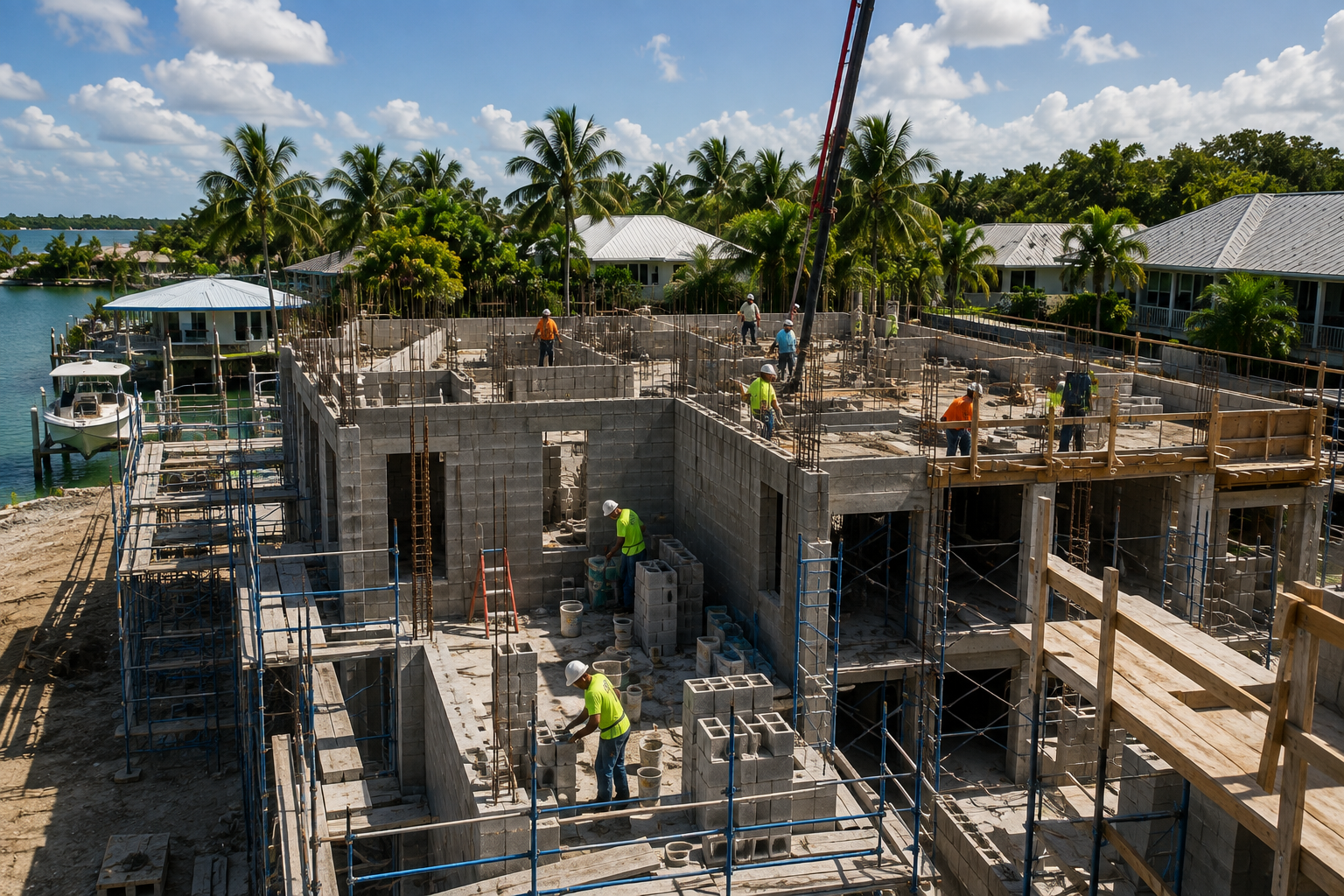 Construction project in the Florida Keys