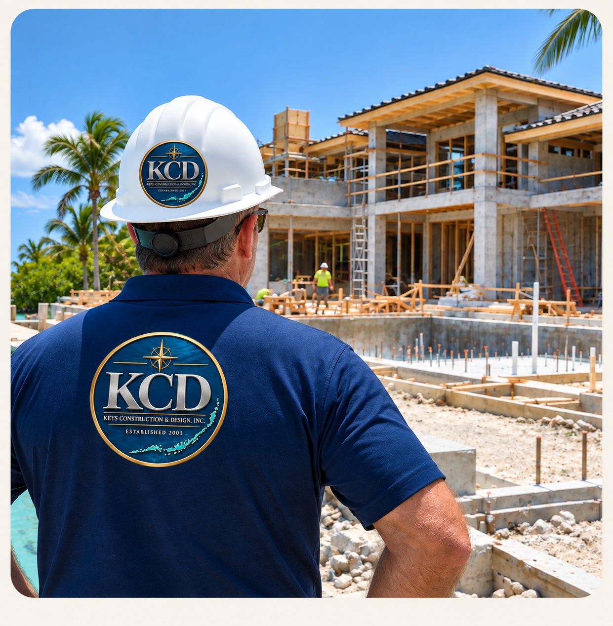 KCD construction management at a waterfront project site